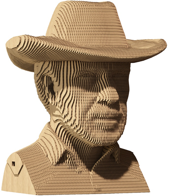 Puzzle 3D - konstruktor Cartonic 3D Puzzle Chuck Chuck Norris Kartonowy (4820191132825) - obraz 6
