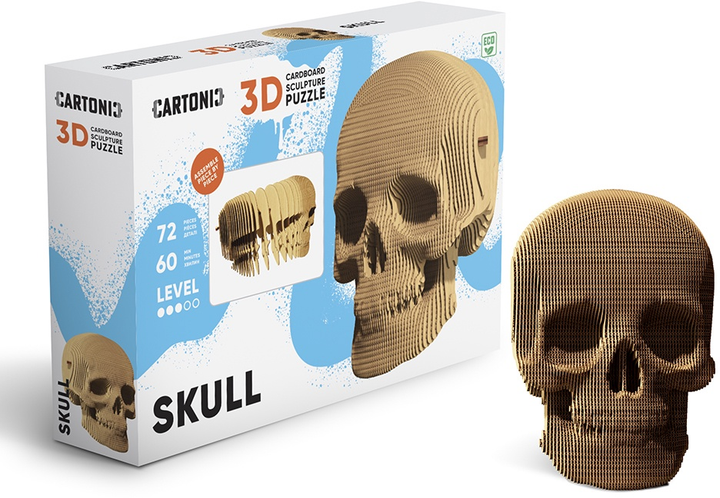 3D пазл-конструктор Cartonic 3D Puzzle Skull Картонний (4820191132948) - зображення 11