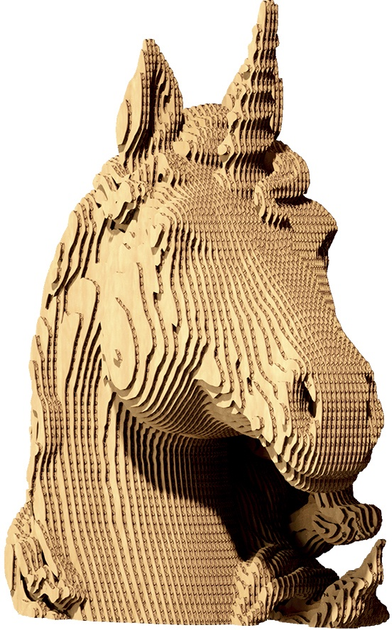 3D пазл-конструктор Cartonic 3D Puzzle Unicorn Картонний (4820191133105) - зображення 2
