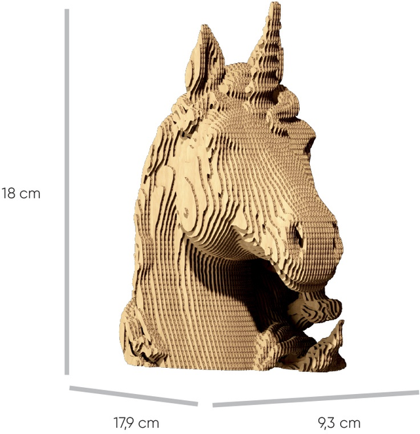 3D пазл-конструктор Cartonic 3D Puzzle Unicorn Картонний (4820191133105) - зображення 6