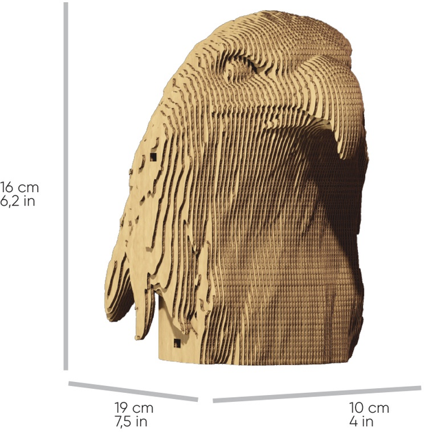 Puzzle 3D - konstruktor Cartonic 3D Puzzle Eagle Orzeł Kartonowy (4820191133129) - obraz 4