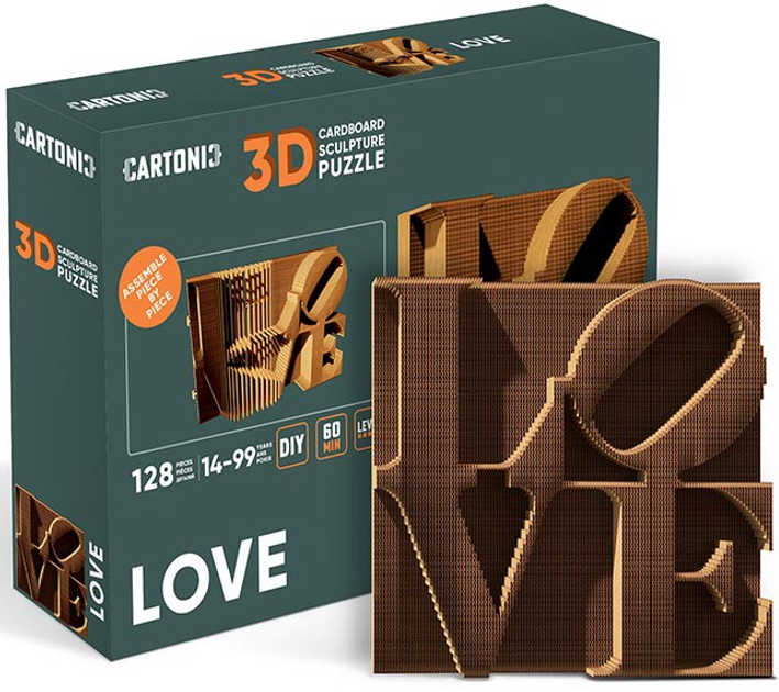 3D пазл-конструктор Cartonic 3D Puzzle Love Картонний (4820191133143) - зображення 2