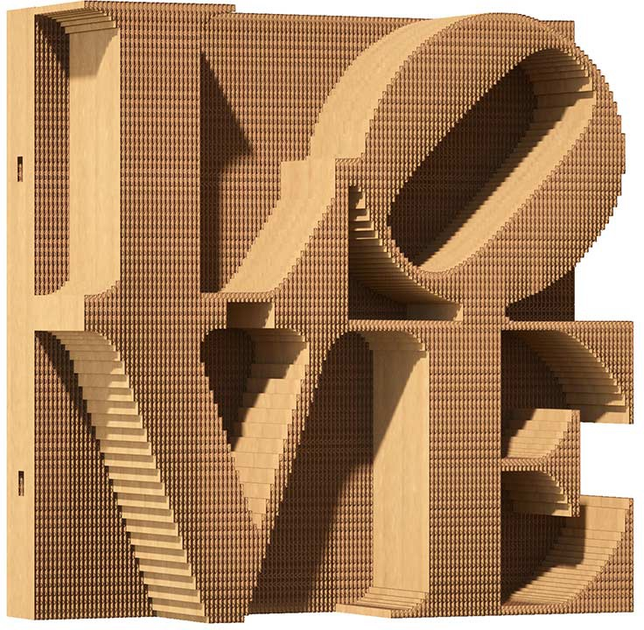 3D пазл-конструктор Cartonic 3D Puzzle Love Картонний (4820191133143) - зображення 5