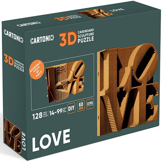 3D пазл-конструктор Cartonic 3D Puzzle Love Картонний (4820191133143) - зображення 7