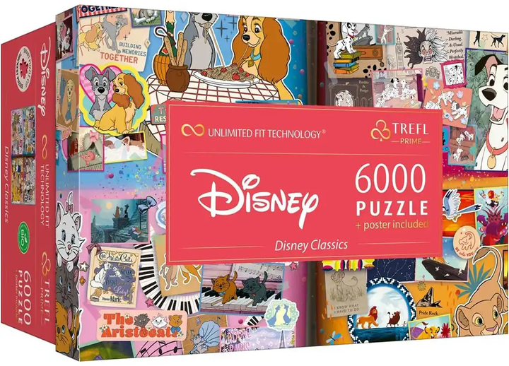 Пазли Trefl Mickey&friends Велика книга Діснея 6000 UFT елементів (5900511810370) - зображення 1