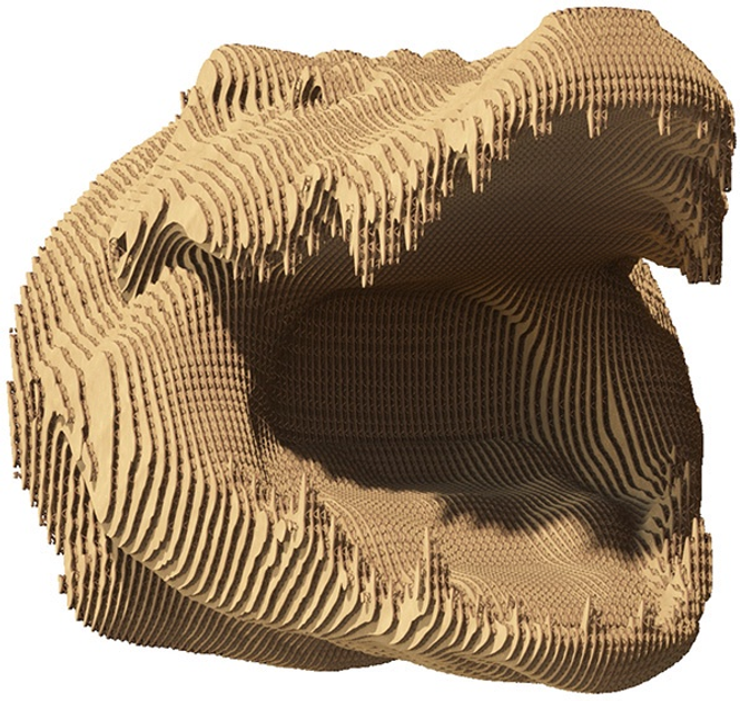 3D пазл-конструктор Cartonic 3D Puzzle Crocodile Крокодил Картонний (4820191133464) - зображення 4