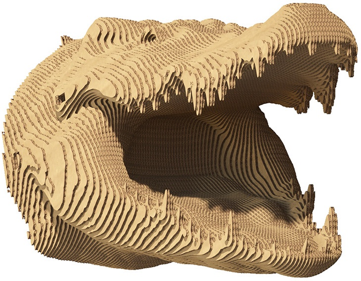 3D пазл-конструктор Cartonic 3D Puzzle Crocodile Крокодил Картонний (4820191133464) - зображення 5
