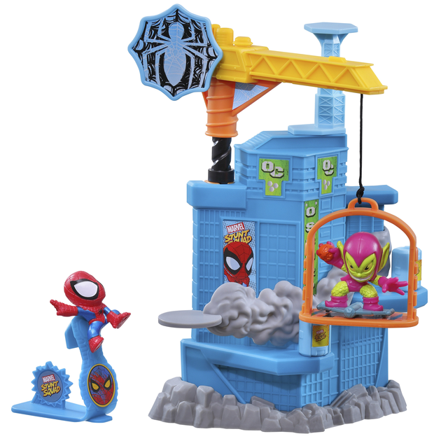 Zestaw do zabawy Hasbro Smashin Heroes seria Marvel Stunt Squad Spider-Man vs Green Goblin (F6894_F7059) - obraz 4