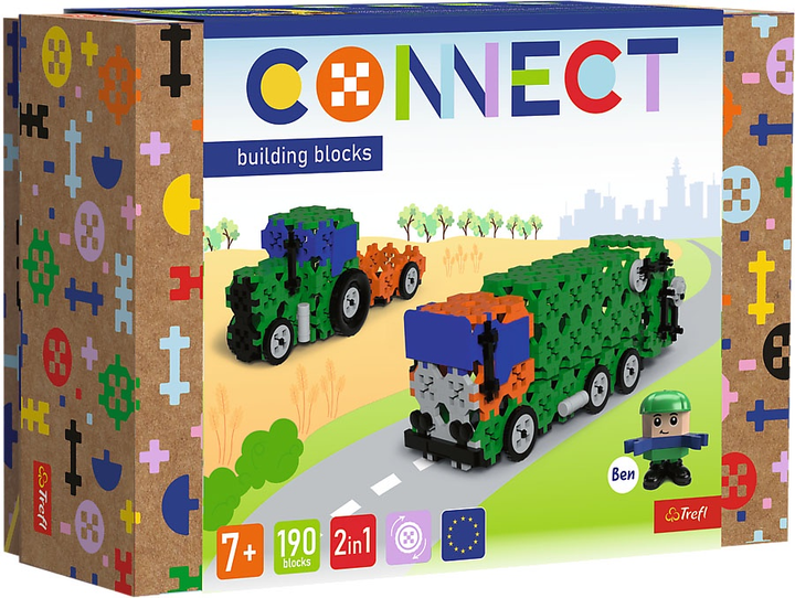 Конструктор Trefl Connect 2в1 190 деталей (5900511619751) - зображення 1