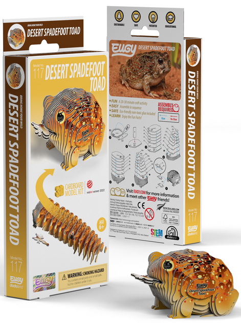 Model 3D do składania Eugy Zoo Żaba pustynna lopatonoga (9421036940381) - obraz 5