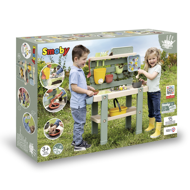 Kuchnia Smoby Toys Life Ogrodnictwo 72x36x99 cm (7600840208) (3032168402089) - obraz 5