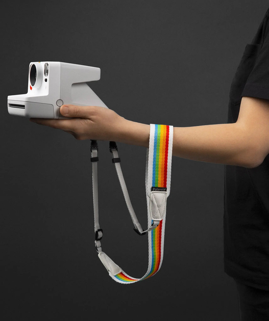Pasek do aparatu Polaroid Camera Strap Flat Szary Tęczowy (9120096771460) - obraz 2