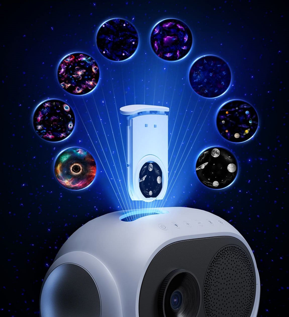 Projektor gwiazd Govee H6092 Galaxy Star Projector, RGB, WI-FI/Bluetooth Biały (6974316997702) - obraz 4
