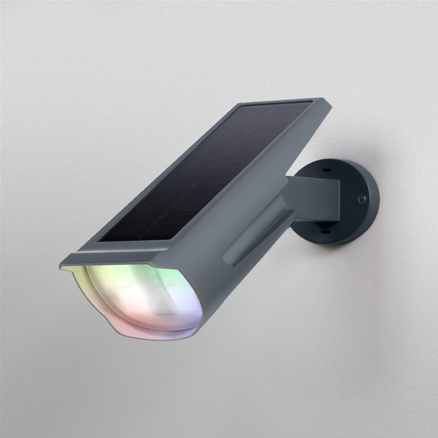 Фасадний світильник на сонячній батареї LEDVANCE ENDURA Garden Solar Spot Wall RGBW 0,5W 3000K IP44 (4058075564169) - зображення 4