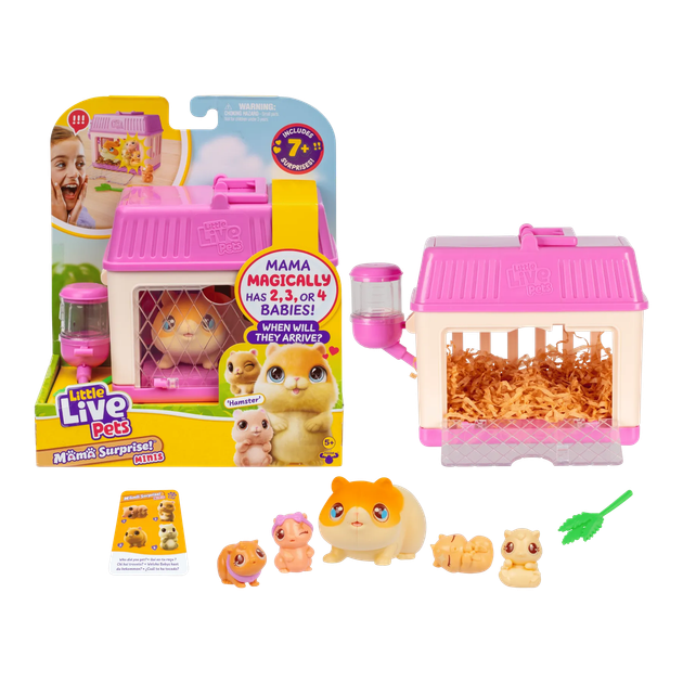 Zestaw do zabawy Moose Little Live Pets Mama-niespodzianka Chomik (630996266267) - obraz 2