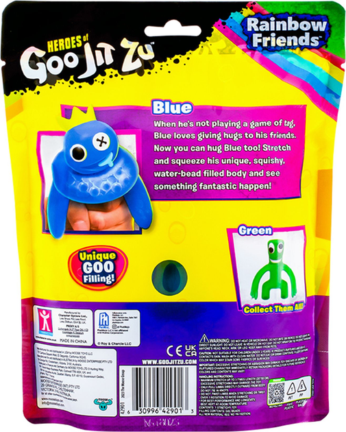 Figurka rozciągliwa GooJitZu Bohaterowie GooJitZu Blue Rainbow Friends (5029736082703) - obraz 3