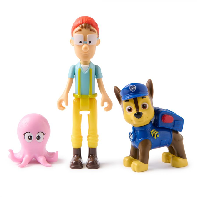 Kolekcjonerskie figurki Paw Patrol Chase, Kapitan Paltus i Ośmiornica (681147068056) - obraz 2