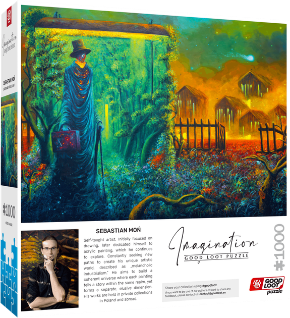 Puzzle Good Loot Imagination Sebastian Moń Stationary Traveller II 1000 elementów (5908305250012) - obraz 4