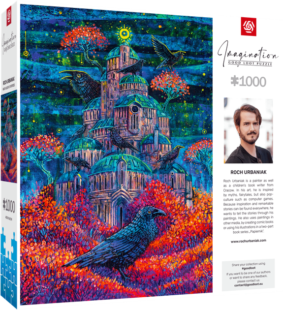 Puzzle Good Loot Imagination Roch Urbaniak Twierdza Pani Kruków 1000 elementów (5908305249764) - obraz 7
