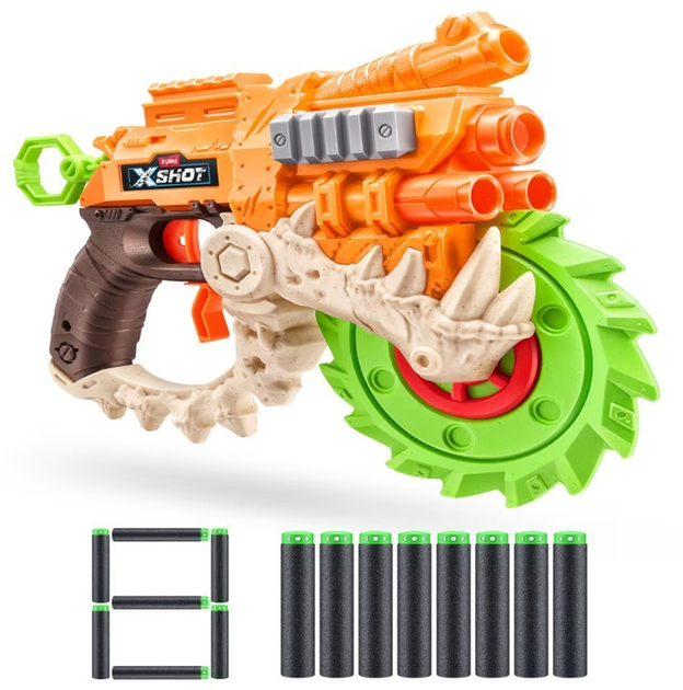 Бластер XSHOT Insanity Horrorfire Reaper-x з 8 м'якими кульками 36730 (4894680033368) - зображення 5