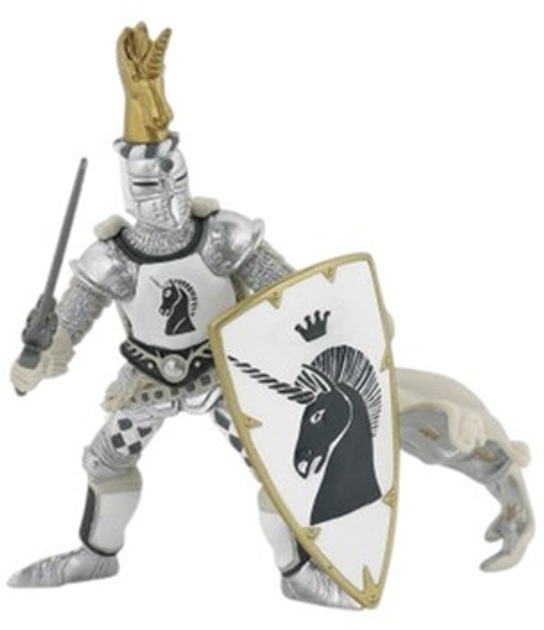 Figurka Papo Wojownik z herbem jednorożca 9,5 cm (3465000399153) - obraz 1