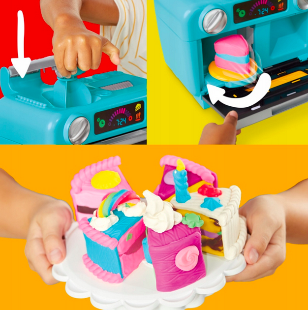 Набір для творчості Hasbro Play-Doh Super Slice Cake G0497 (5010996308528) - зображення 6