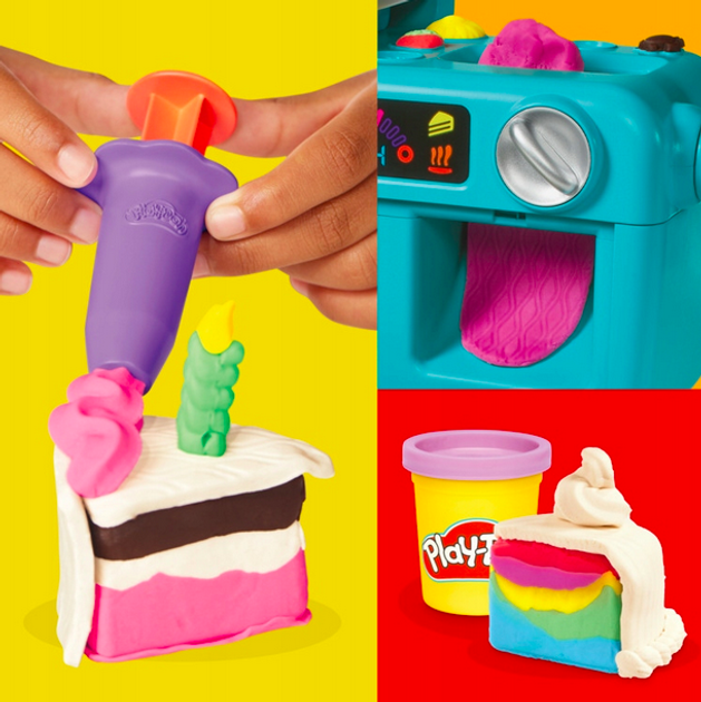Набір для творчості Hasbro Play-Doh Super Slice Cake G0497 (5010996308528) - зображення 9