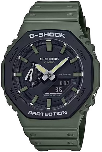 Чоловічий годинник Casio G-SHOCK GA-2110SU-3AER Green/Black - зображення 1