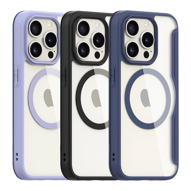 Чехол - книжка Dux Ducis Skin X Pro with MagSafe для iPhone 15 Pro Max blue - изображение 4