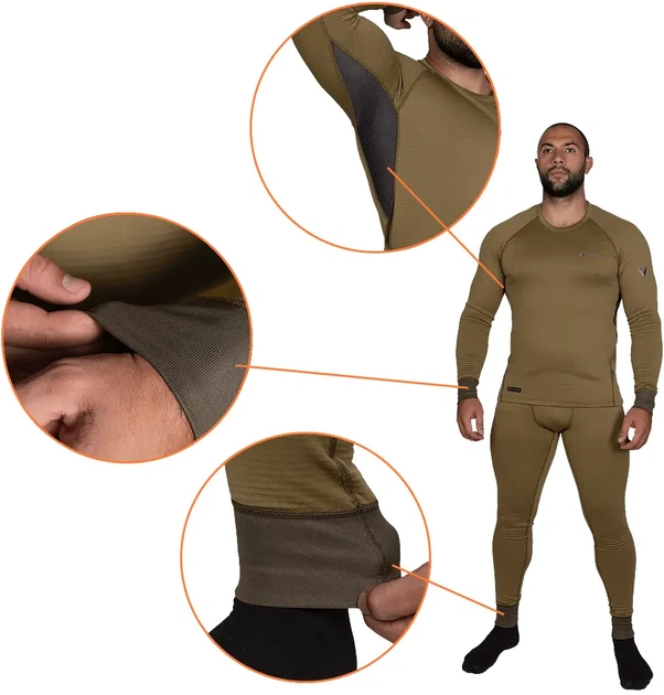 Термобелье Camotec Polarheat Quadro Stretch 3.0 XXXL Койот - Фото 2 Термобелье Camotec Polarheat Quadro Stretch 3.0 XXXL Койот - изображение 2