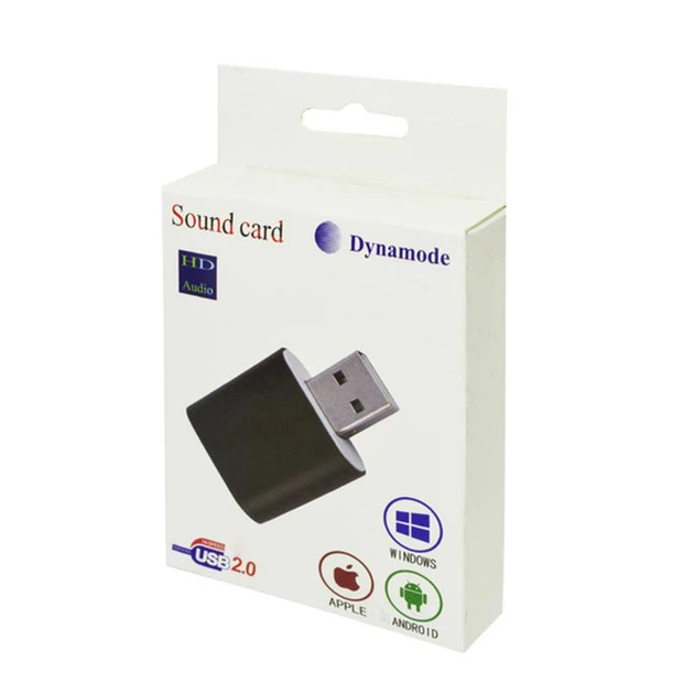 Звуковая карта Dynamode USB 8 (7.1) каналов 3D алюминий, черная (44888) - Фото 3 Звуковая карта Dynamode USB 8 (7.1) каналов 3D алюминий, черная (44888) - изображение 3