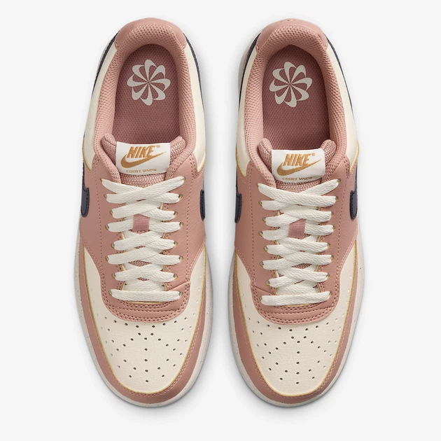 Женские кеды низкие Nike Court Vision Lo Nn DH3158-606 38 (7US) 24 см Particle Pink/Midnight Navy-Pale Ivory (198481708987) - Фото 5 Женские кеды низкие Nike Court Vision Lo Nn DH3158-606 38 (7US) 24 см Particle Pink/Midnight Navy-Pale Ivory (198481708987) - изображение 5