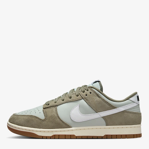 Мужские кеды кожаные низкие Nike Dunk Low Retro Se IB6399-002 42 (8.5US) 26.5 см Light Silver/White-Light Army-Sail (198481713868) - изображение 2