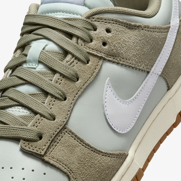 Мужские кеды кожаные низкие Nike Dunk Low Retro Se IB6399-002 42 (8.5US) 26.5 см Light Silver/White-Light Army-Sail (198481713868) - изображение 7