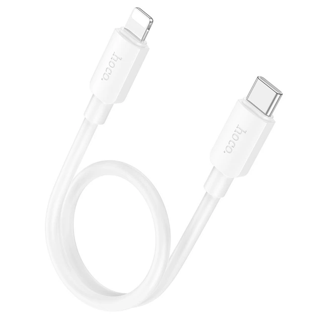 Дата кабель Hoco X96 Hyper Type-C to Lightning 20W (1m) White - Фото 2 Дата кабель Hoco X96 Hyper Type-C to Lightning 20W (1m) White - зображення 2