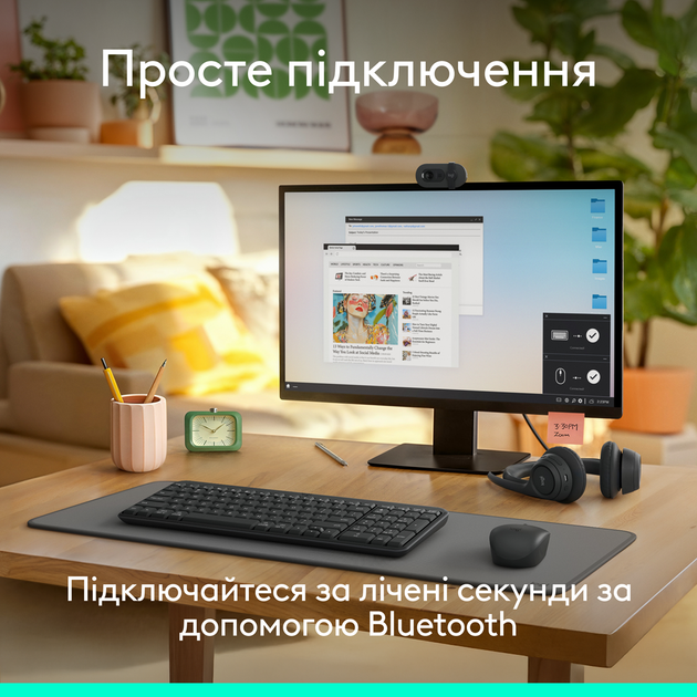 IT набір Logitech MK250 Wireless Combo Graphite UKR (7136787) - изображение 6