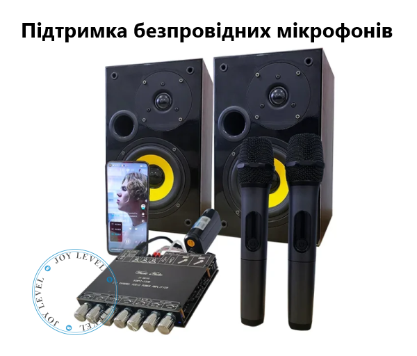 Усилитель звука с караоке 2.1 канал ZK-AM100 50x2 плюс 100 Ватт выход на сабвуфер D-класс на базе TPA3116D2 - Цвет Чёрный - изображение 3