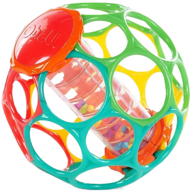 Piłka z grzechotką Oball Rollin Rainstick (81030) - obraz 1