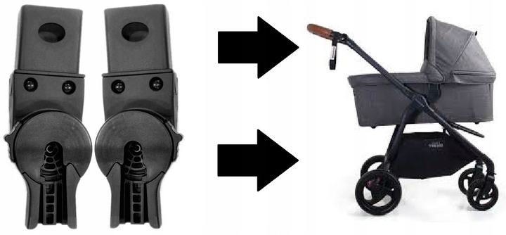 Адаптер для люльки Valco Baby External / Snap 4 Ultra Trend (9315517099036) - зображення 2