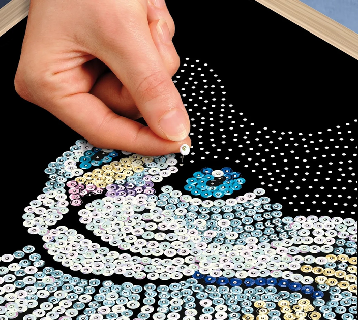 Zestaw dla kreatywności Sequin Art Blue Premium Kitfix White Cat (5905935810715) - obraz 3