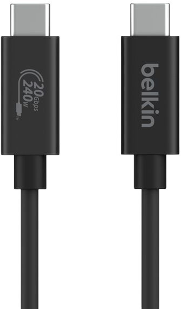 Kabel Belkin Connect USB 4 240W + 20 Gbps 2 m Black (INZ004BT2MBK) - obraz 2