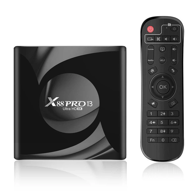 Смарт ТВ приставка X88 Pro 13 4/64 Android 13, WIFI 6, smart TV