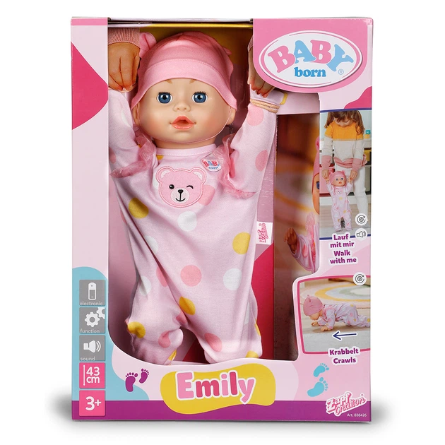 Інтерактивна лялька Baby Born — Перші кроки Емілі (43 см