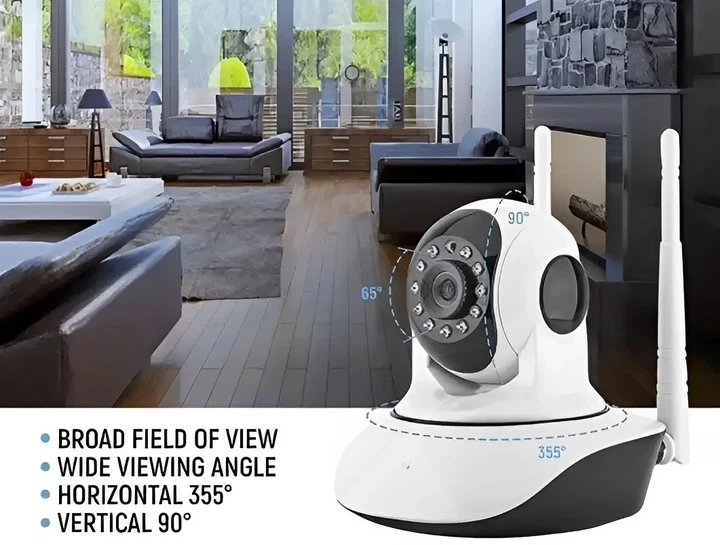 IP онлайн смарт камера Q5 IPC-V380 для видео наблюдения через Wi-Fi для смартфона со звуком, айпи - изображение 6