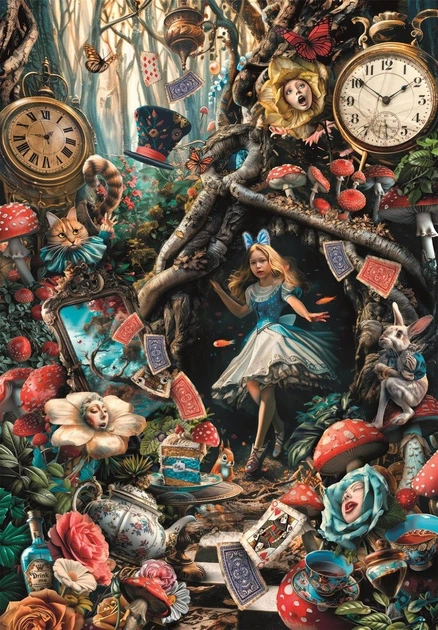 Пазл Clementoni Disney Alice in Wonderland Аліса в країні чудес 1000 шт. (39935) - Фото 2 Пазл Clementoni Disney Alice in Wonderland Аліса в країні чудес 1000 шт. (39935) - зображення 2