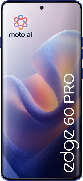 Smartfon Motorola Edge 60 Pro 12/512GB Dazzling Blue (PB7X0007SE) - obraz 2