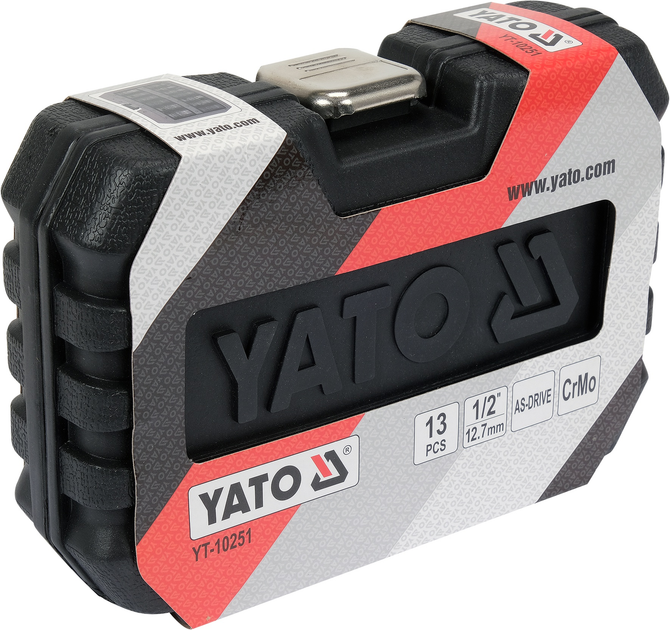 Zestaw nasadek udarowych Yato YT-10251 1/2" 13 elementów (5906083104923) - obraz 2