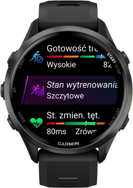 Smartwatch Garmin Forerunner 970 Carbon Grey (010-02969-10) - obraz 5