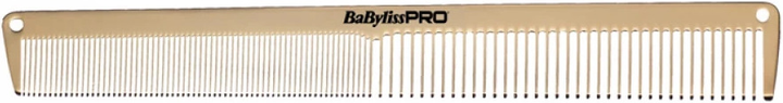 Grzebień metalowy BaByliss Pro złoty 19 cm (3030050162325) - obraz 3