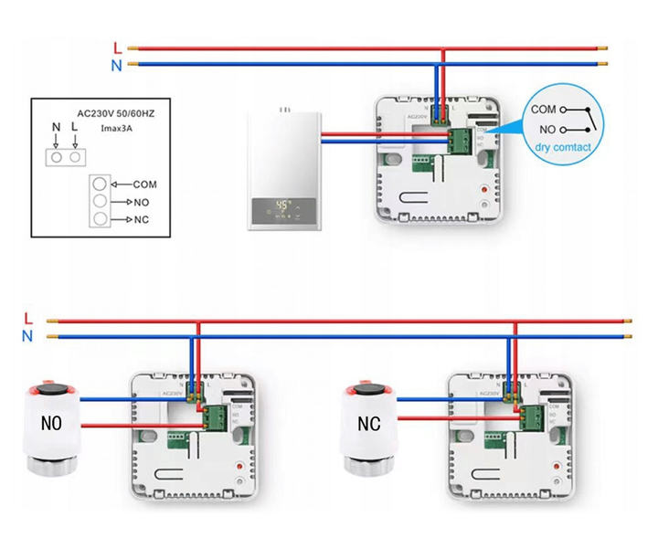 Термостат Tuya WiFi E6264 (5903933692975) - зображення 6